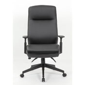 Boss Caressoft Executive High Back Chair w/ Adjustable Arms, B730-BK