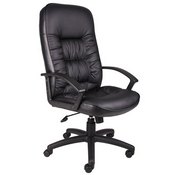 Boss High Back LeatherPlus Chair, B7301