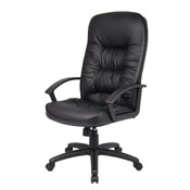 Boss High Back LeatherPlus Chair, B7301