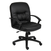Boss Mid Back LeatherPlus Chair, B7306