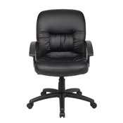 Boss Mid Back LeatherPlus Chair, B7306