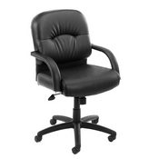 Boss Mid Back Caressoft Chair In Black, B7406
