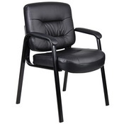 Boss Executive Mid Back LeatherPlus Guest Chair, B7509