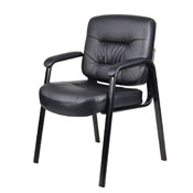 Boss Executive Mid Back LeatherPlus Guest Chair, B7509