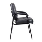 Boss Executive Mid Back LeatherPlus Guest Chair, B7509