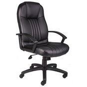 Boss High Back Leather Plus Chair, B7641