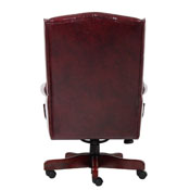 Boss Wingback Traditional Chair In Burgundy, B800-BY
