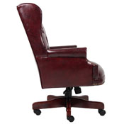 Boss Wingback Traditional Chair In Burgundy, B800-BY