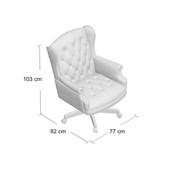 Boss Wingback Traditional Chair In Burgundy, B800-BY