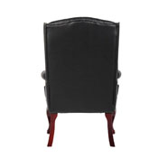Boss Wingback Traditional Guest Chair In Black, B809-BK