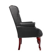 Boss Wingback Traditional Guest Chair In Black, B809-BK