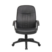 Boss Executive Leather Budget Chair, B8106