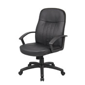 Boss Executive Leather Budget Chair, B8106