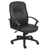 Boss Executive Leather Budget Chair, B8106