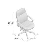 Boss Executive Leather Budget Chair, B8106