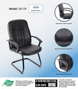 Boss Executive Leather Budget Guest Chair, B8109