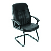 Boss Executive Leather Budget Guest Chair, B8109