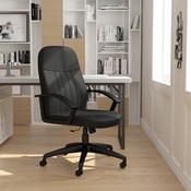 Boss Mid Back Fabric Managers Chair In Black, B8306-BK