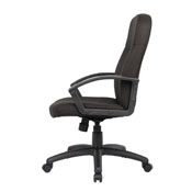 Boss Mid Back Fabric Managers Chair In Black, B8306-BK