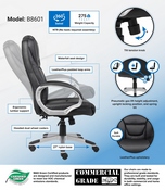 Boss "NTR" Executive LeatherPlus Chair, B8601