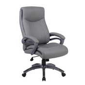 Boss Double Layer Executive Chair in Grey, B8661-GY