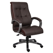 Boss Double Plush High Back Executive Chair - Brown, B8771P-BN