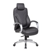 Boss Hinged Arm Executive Chair With Synchro-Tilt in Black, B8871-BK