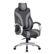 Boss Executive Hinged Arm Chair - Black/Grey, B8871-BKGY