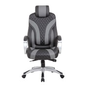 Boss Executive Hinged Arm Chair - Black/Grey, B8871-BKGY