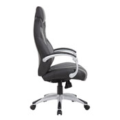 Boss Executive Hinged Arm Chair - Black/Grey, B8871-BKGY