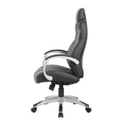 Boss Executive Hinged Arm Chair - Black/Grey, B8871-BKGY