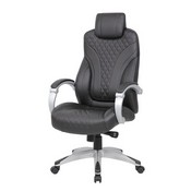 Boss Hinged Arm Executive Chair With Synchro-Tilt in Black, B8871-BK