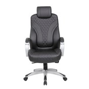Boss Hinged Arm Executive Chair With Synchro-Tilt in Black, B8871-BK