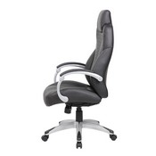 Boss Hinged Arm Executive Chair With Synchro-Tilt in Black, B8871-BK
