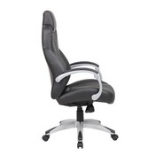 Boss Hinged Arm Executive Chair With Synchro-Tilt in Black, B8871-BK