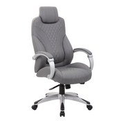 Boss Hinged Arm Executive Chair With Synchro-Tilt in Grey, B8871-GY
