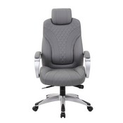 Boss Hinged Arm Executive Chair With Synchro-Tilt in Grey, B8871-GY