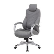 Boss Hinged Arm Executive Chair With Synchro-Tilt in Grey, B8871-GY