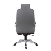 Boss Hinged Arm Executive Chair With Synchro-Tilt in Grey, B8871-GY