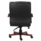 Boss Mid Back Executive Wood Finished Chairs - Cherry Finished Wood, B8996-C