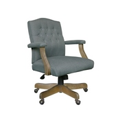 BOSS Executive Mid Balck Medium Grey Linen Chair, B906DW-MG