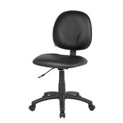 Boss Diamond Task Chair In Black Caressoft, B9090-CS