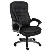 Boss High Back Executive Chair With Pewter Finished Base/Arms, B9331