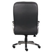 Boss High Back Executive Chair With Pewter Finished Base/Arms, B9331