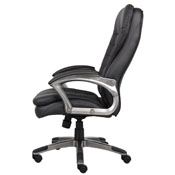 Boss High Back Executive Chair With Pewter Finished Base/Arms, B9331
