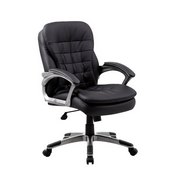 Boss Executive Mid Back Pillow Top Chair, B9336