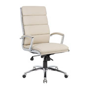 Boss Executive CaressoftPlus Chair with Metal Chrome Finish, B9471-BG