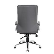 Boss Executive CaressoftPlus Chair with Metal Chrome Finish in Grey, B9471-GY