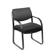 Boss Black Fabric Guest Chair, B9521-BK