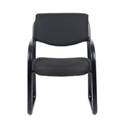 Boss Black Fabric Guest Chair, B9521-BK